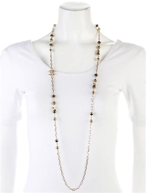 chanel hem chain|chanel long chain necklace.